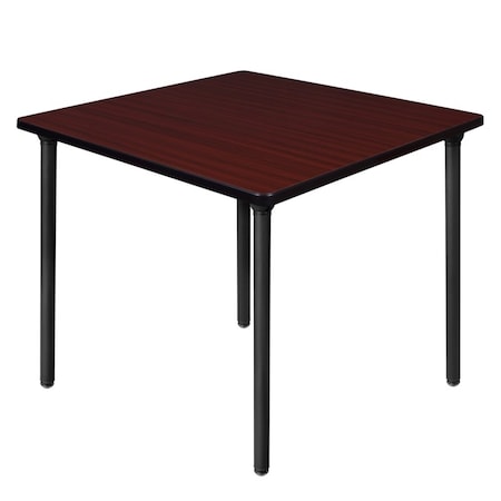Regency Kee Folding Tables, 42 W, 42 L, 29 H, Wood, Metal Top, Mahogany TBF4242MHBK